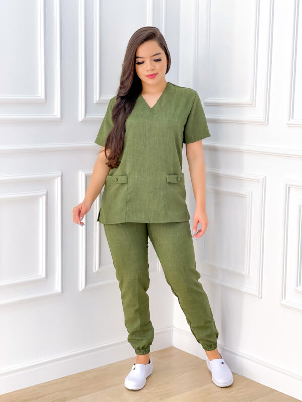 Scrubs Brenda Melange Verde Musgo