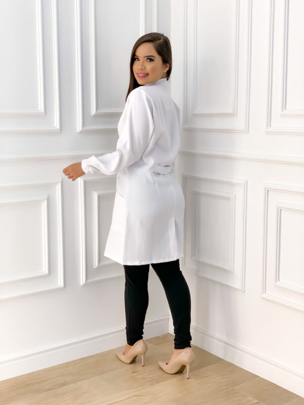 Jaleco Alfaiataria Zíper Branco - Image 2