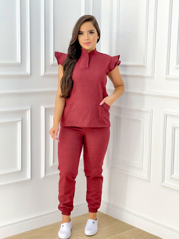 Scrubs Cris Melange Vinho - Image 2