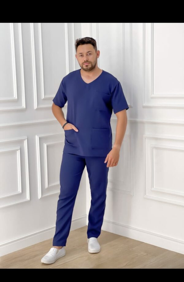 Scrubs Gabardine Masculino Azul Marinho