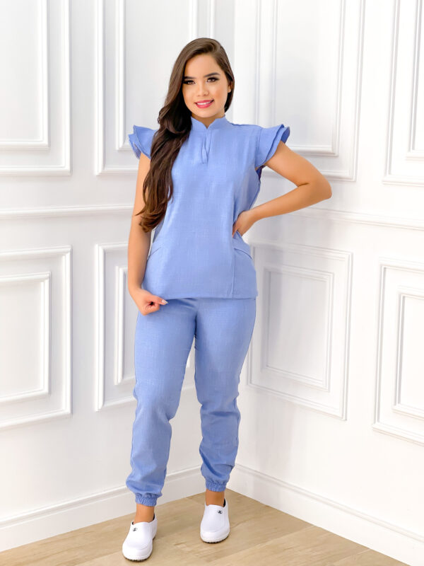 Scrubs Cris Melange Azul Claro