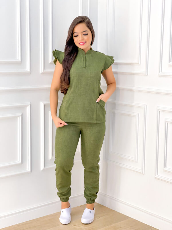 Scrubs Cris Melange Verde Musgo