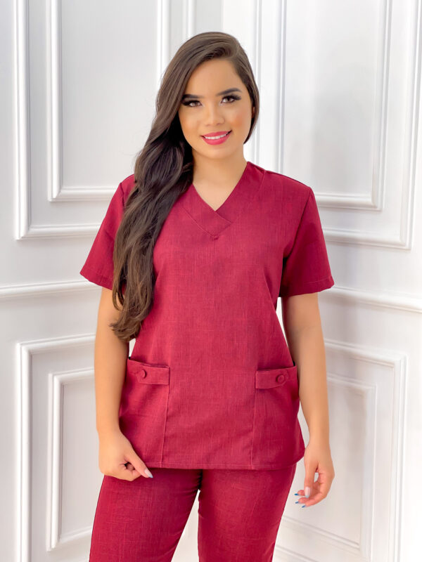 Scrubs Brenda Melange Vinho - Image 2
