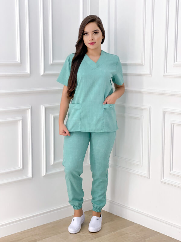 Scrubs Brenda Melange Verde Água