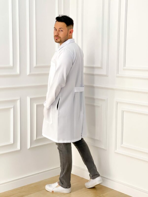 Jaleco Masculino Gabardine Branco - Image 3