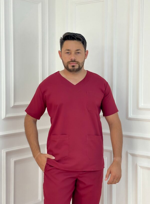 Scrub Masculino Vinho - Image 4