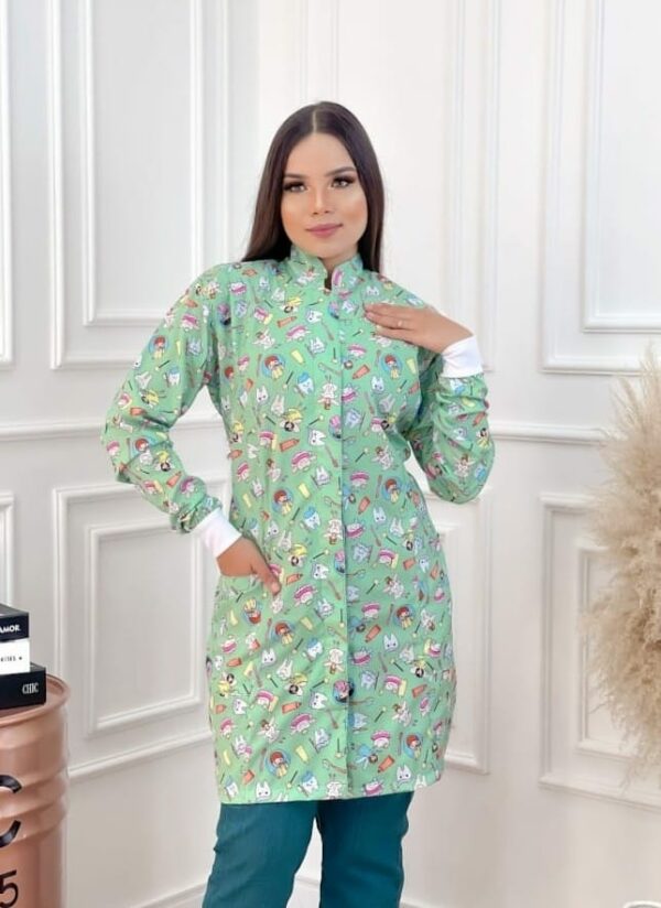 Jaleco Estampado Fada Do Dente Verde