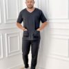 Scrubs Masculino Gabardine Preto