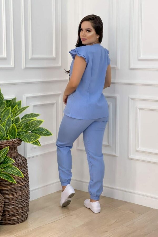 Scrubs Nayana Melange Azul Claro - Image 3