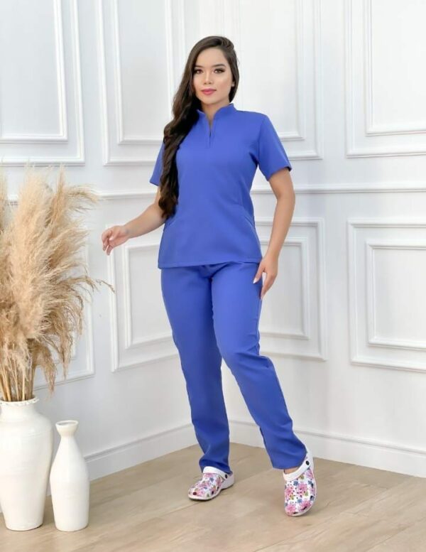 Scrubs Catherine Alfaiataria Azul Royal