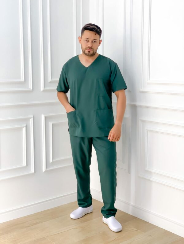 Scrubs Gabardine Masculino Verde Musgo