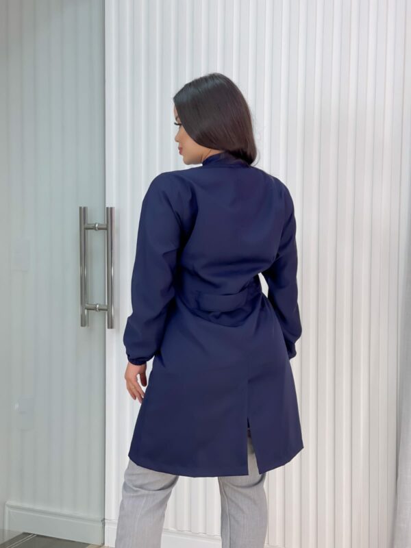 Jaleco Gabardine Azul Marinho - Image 3