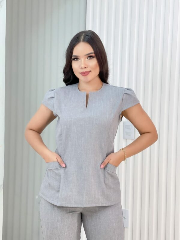 Scrubs Maria Melange Cinza - Image 2