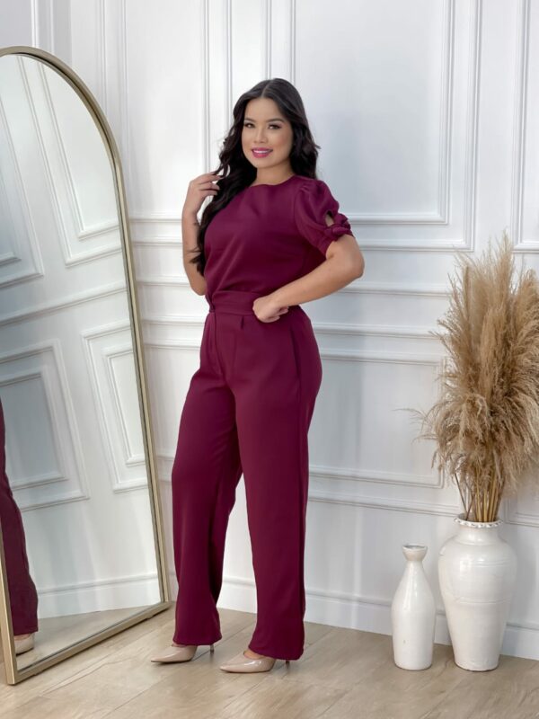 Scrubs Michelle Alfaiataria Vinho