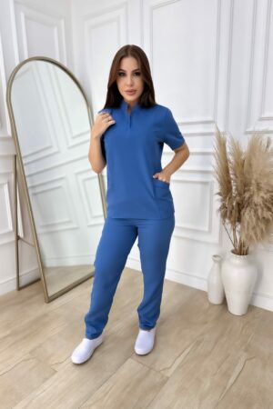 Scrubs Catherine Alfaiataria Azul Indico
