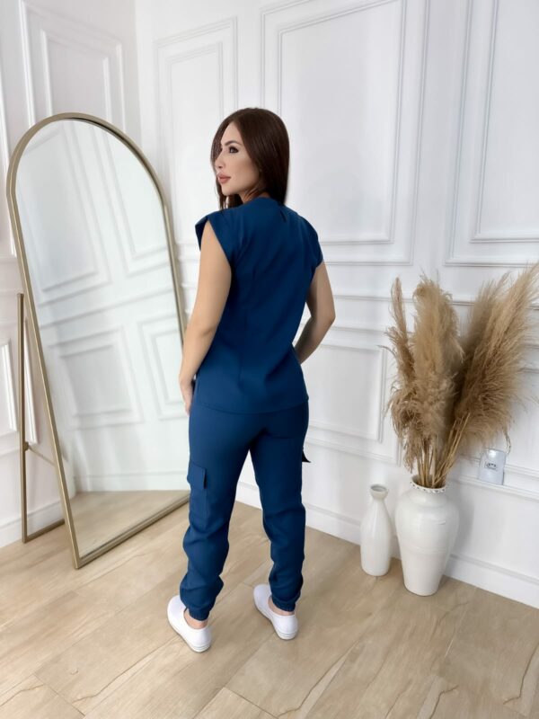 Scrubs Clara Alfaiataria Azul Petróleo - Imagem 2