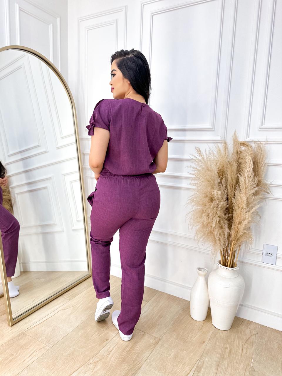 Scrubs Tatiane Melange Uva - Imagem 2