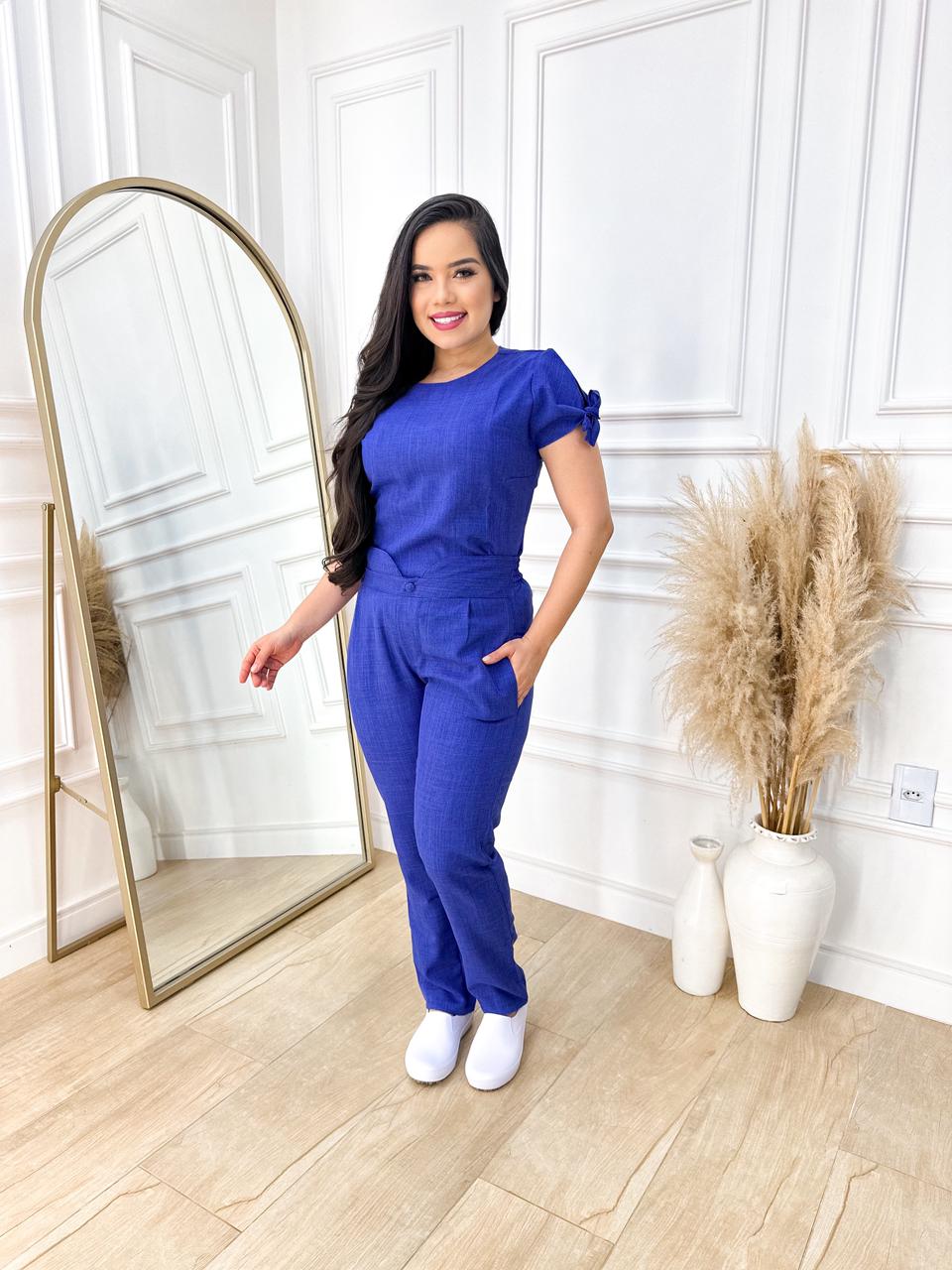 Scrubs Tatiane Melange Azul Royal