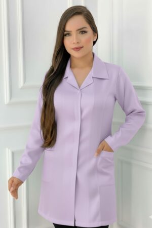 Jaleco Básico Oxford Lavanda