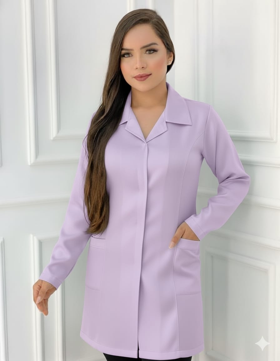 Jaleco Básico Oxford Lavanda