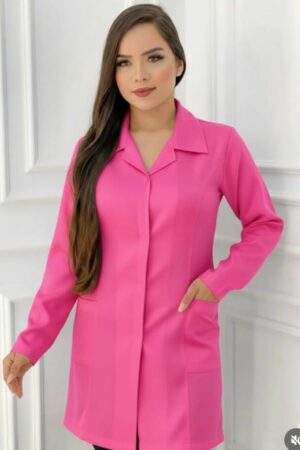 Jaleco Básico Oxford Pink