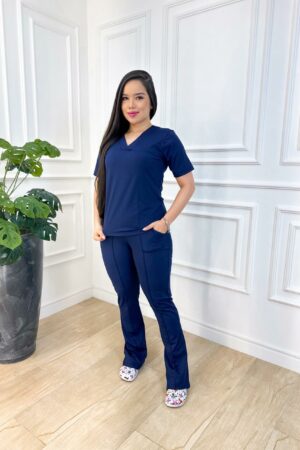 Scrubs Malha Tecnológica Azul Marinho