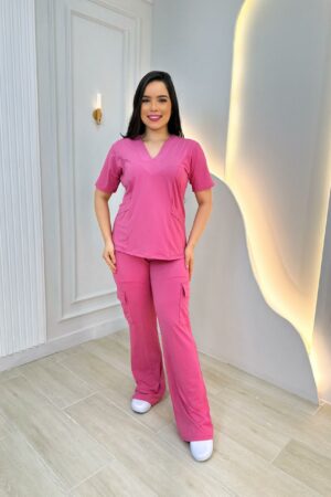 Scrubs Malha Tecnológica Cargo Rosé