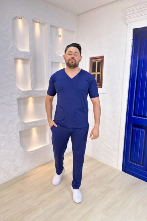 Scrubs Malha Tecnológica Masculino Azul Marinho