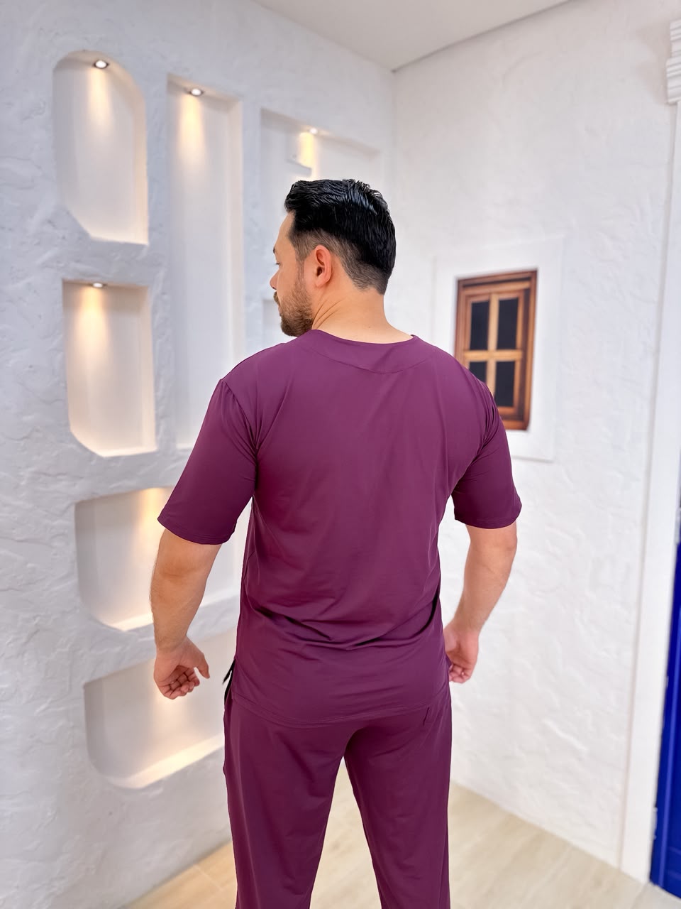Scrubs Malha Tecnológica Bordo - Imagem 3