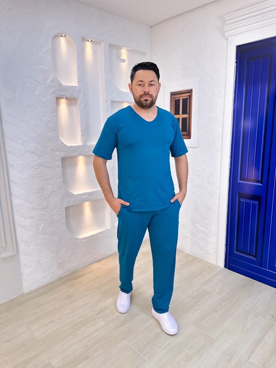 Scrubs Malha Tecnológica Masculino Petróleo